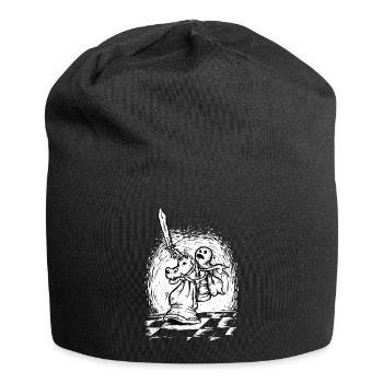 Der letzte Angriff - Bauernreiten, Schachritter - Jersey-Beanie - Schwarz - Vorne