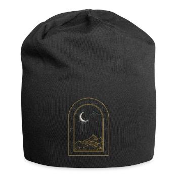 Au-delà du ciel nocturne - Bonnet en jersey - noir - Devant