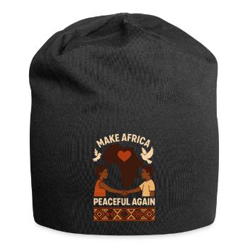 Rendre l’Afrique à nouveau pacifique - Bonnet en jersey - noir - Devant