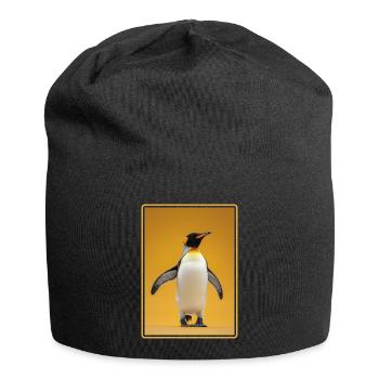 Pinguine Pinguin - Jersey-Beanie - Schwarz - Vorne