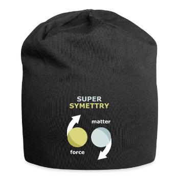 Theorie der Supersymmetrie - Jersey-Beanie - Schwarz - Vorne