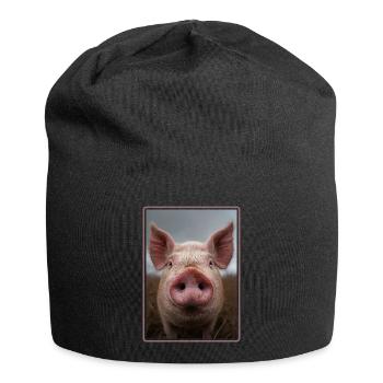 Pig Pig - Jersey Beanie - black - Front