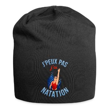 I can't I swim - Jersey Beanie - black - Front