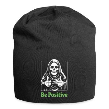 Soyez positif, Faucheuse - Bonnet en jersey - noir - Devant