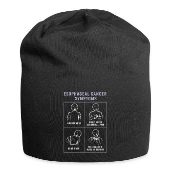 Cancer de l’œsophage Survivant du cancer de la chimiothérapie - Bonnet en jersey - noir - Devant