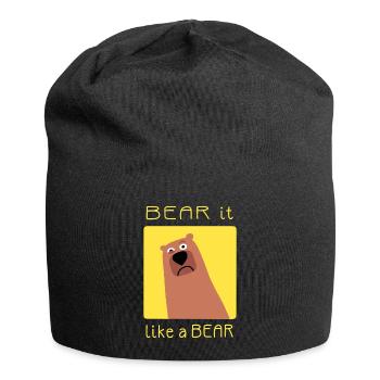 BEAR it like a BEAR - Jersey-Beanie - Schwarz - Vorne
