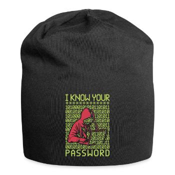 Hacker Hacker Programmeur Linux Password Hacker - Bonnet en jersey - noir - Devant