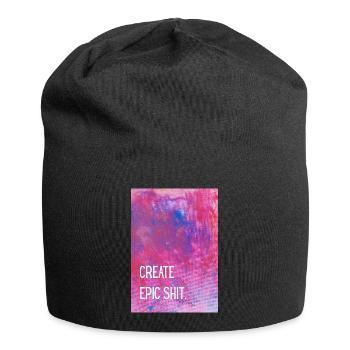 Create epic shit. - Jersey-Beanie - Schwarz - Vorne