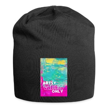 Artsy Vibes Only - Jersey Beanie - black - Front