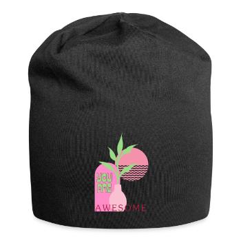 Tu es incroyable - Bonnet en jersey - noir - Devant