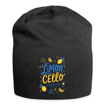 Limoncello - La dolce vita - Jersey-Beanie - Schwarz - Vorne