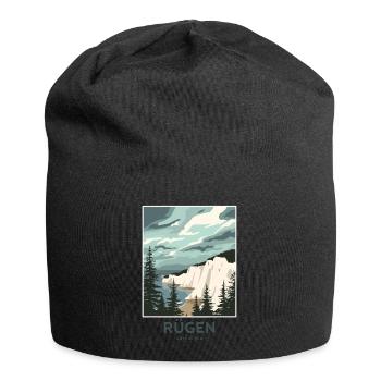 Rügen Baltic Sea | Vintage Travel Poster - Jersey Beanie - black - Front