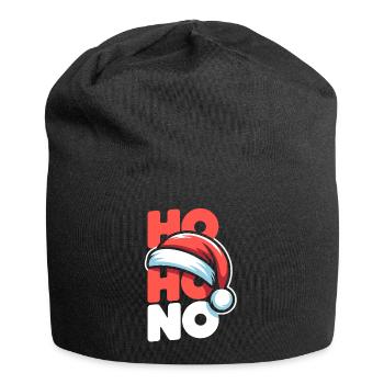 Ho Ho No Christmas - Jersey Beanie - black - Front