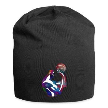 Basketball player in Colorful Abstraction - Jersey Beanie - black - Front