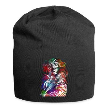 The Lion's Symphony of Colors - Jersey Beanie - black - Front