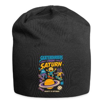 Skateboarders from Saturn - Jersey Beanie - black - Front