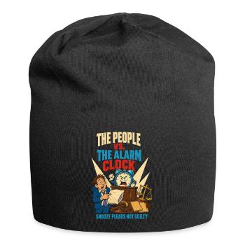 People against the alarm clock - Jersey Beanie - black - Front
