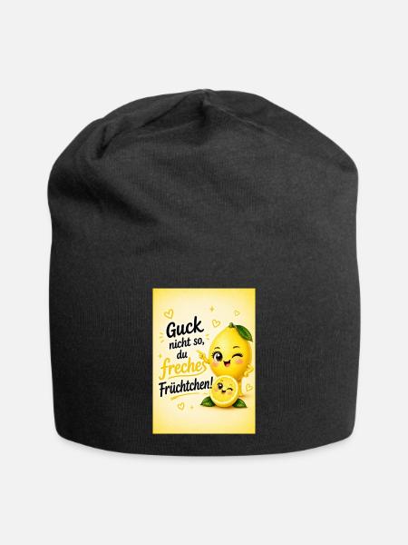 Freches Früchtchen - Jersey-Beanie - Schwarz