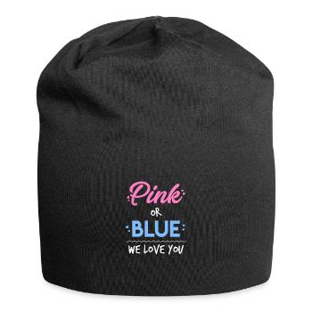 Süße Baby-Dusche Geschlecht offenbaren - Jersey-Beanie - Schwarz - Vorne