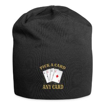 Magician Magic Deck of Cards - Jersey Beanie - black - Front
