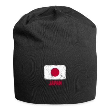 Japan Japanese Flag - Jersey Beanie - black - Front
