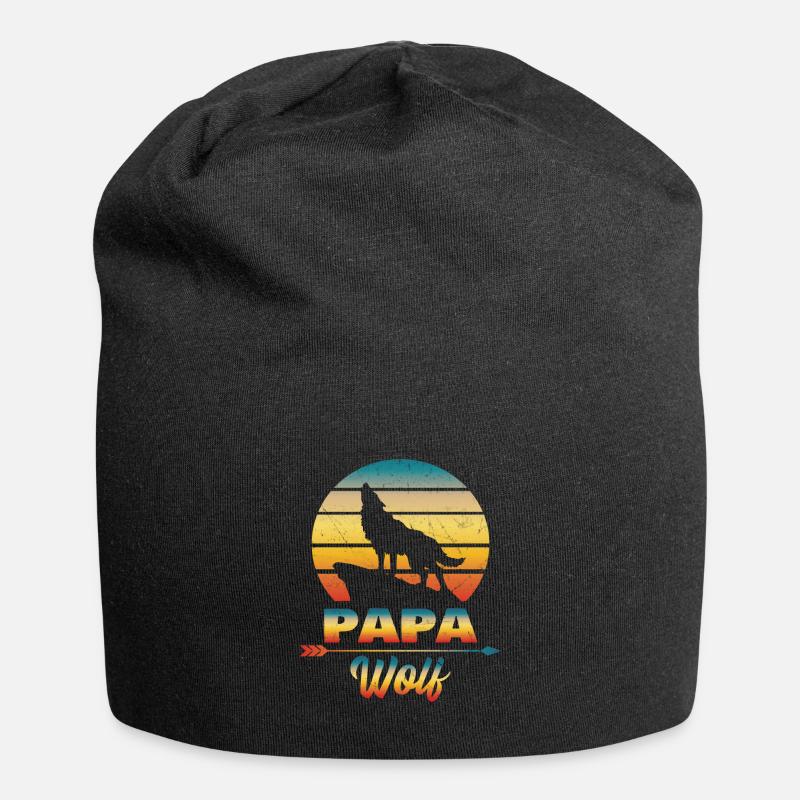 Papa Loup - Bonnet en jersey - noir