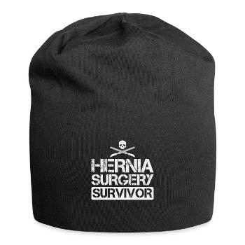 Hernienchirurgie Survivor Lustig - Jersey-Beanie - Schwarz - Vorne