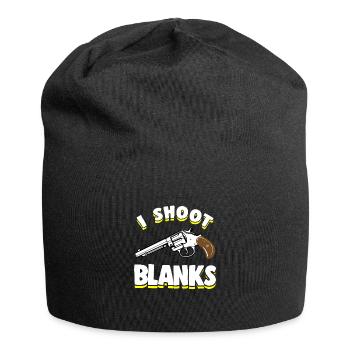 Lustige Vasektomie Shoot Blanks - Jersey-Beanie - Schwarz - Vorne