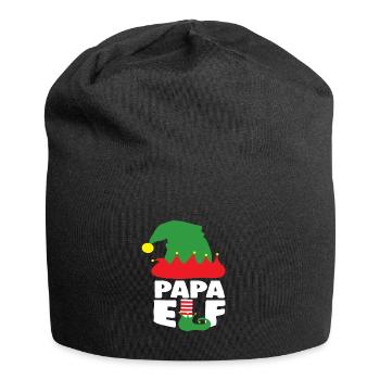 Lustige Weihnachten Papa Elf Papa Papa Weihnachten Kleidung - Jersey-Beanie - Schwarz - Vorne