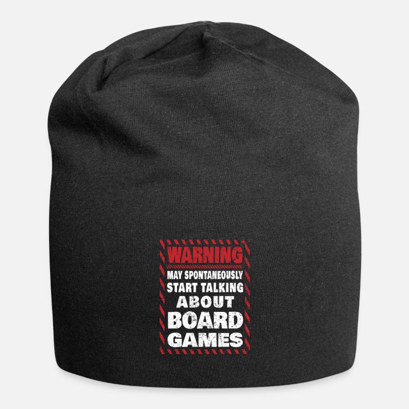 Lustige Brettspiele - Jersey-Beanie - Schwarz