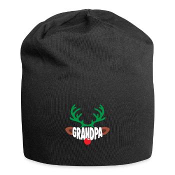 Vêtements de Noël de Grand-père de Noël pour rennes - Bonnet en jersey - noir - Devant