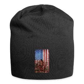 Flagge der amerikanischen Ureinwohner USA - Jersey-Beanie - Schwarz - Vorne