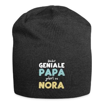 Dieser Geniale Papa Gehört Zu Nora - Jersey-Beanie - Anthrazit - Vorne