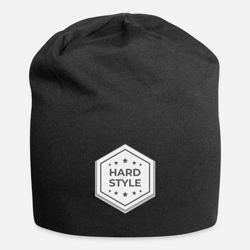 Hardstyle - Jersey-Beanie - Schwarz