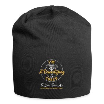 Je suis un entraîneur de dynamophilie à sauver... - Bonnet en jersey - noir - Devant