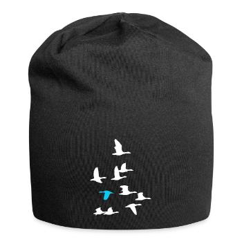Inspirational Swim Against The Current Anti - Jersey Beanie - black - Front