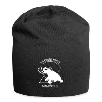 Drôle de mammouth Âge de pierre Conception de l’âge de glace Préhistorique - Bonnet en jersey - noir - Devant
