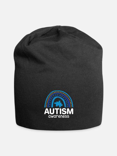 Autism awareness Regenbogen - Jersey-Beanie - Schwarz