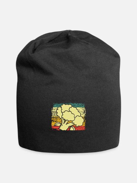 Brokkoli - Jersey-Beanie - Schwarz