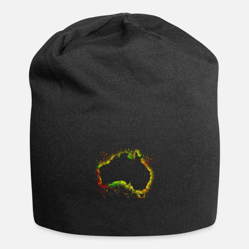 Australia continents - Jersey Beanie - black