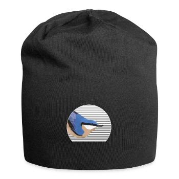 Observateur d'oiseaux d'amant d'oiseau de sittelle - Bonnet en jersey - noir - Devant