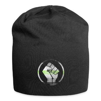 Fist Flag out Agender - Jersey Beanie - black - Front
