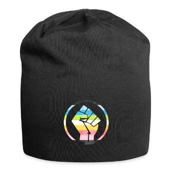 Fist Flag raus Queer - Jersey-Beanie - Schwarz - Vorne