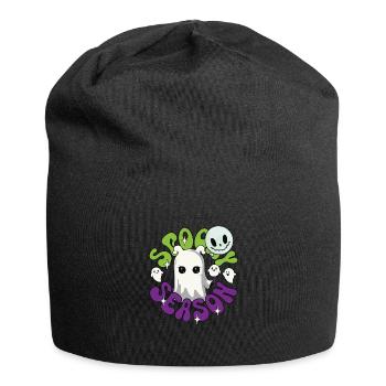 Spooky Season Halloween Geister Gespenster - Jersey-Beanie - Schwarz - Vorne