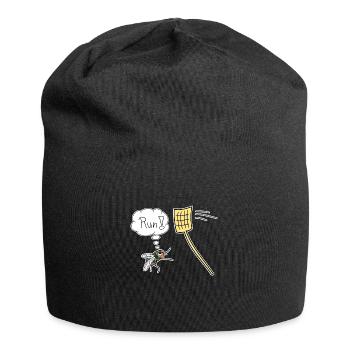 Fly Funny Fly Swatter Funny Vector Nouveau - Bonnet en jersey - noir - Devant