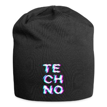 Techno Rave - Bonnet en jersey - noir - Devant