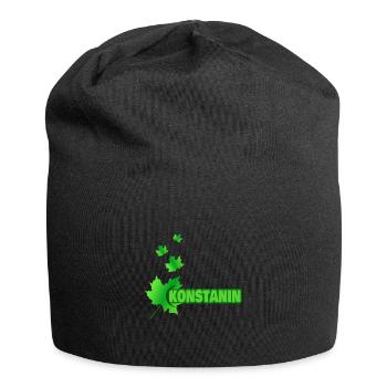 Maple leaf for Konstantin - Jersey Beanie - black - Front