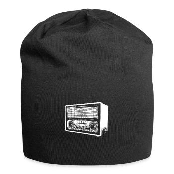 Retro Radio - Jersey-Beanie - Schwarz - Vorne