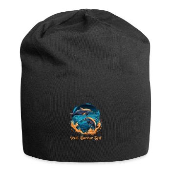 Great Barrier Reef Dolphins - Jersey-Beanie - Schwarz - Vorne