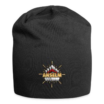 Gift for Anselm - Jersey Beanie - black - Front